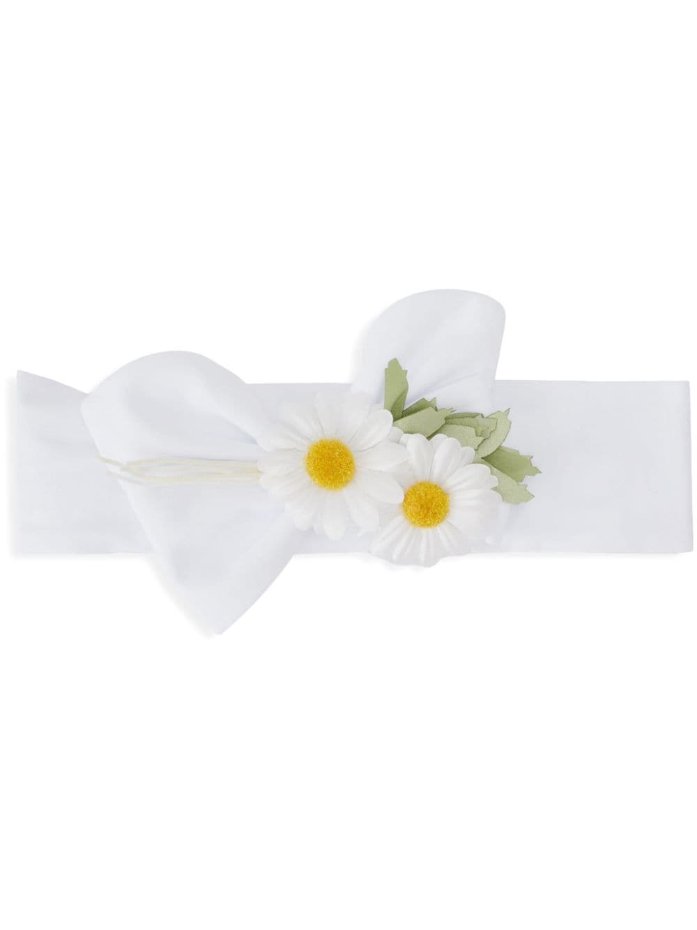 Monnalisa floral-appliqué head band - White von Monnalisa