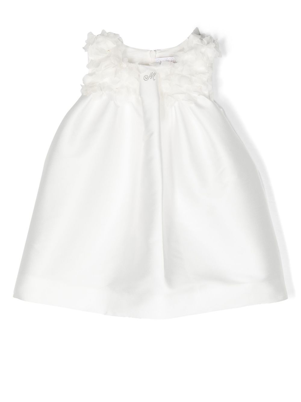 Monnalisa floral-detail party dress - White von Monnalisa