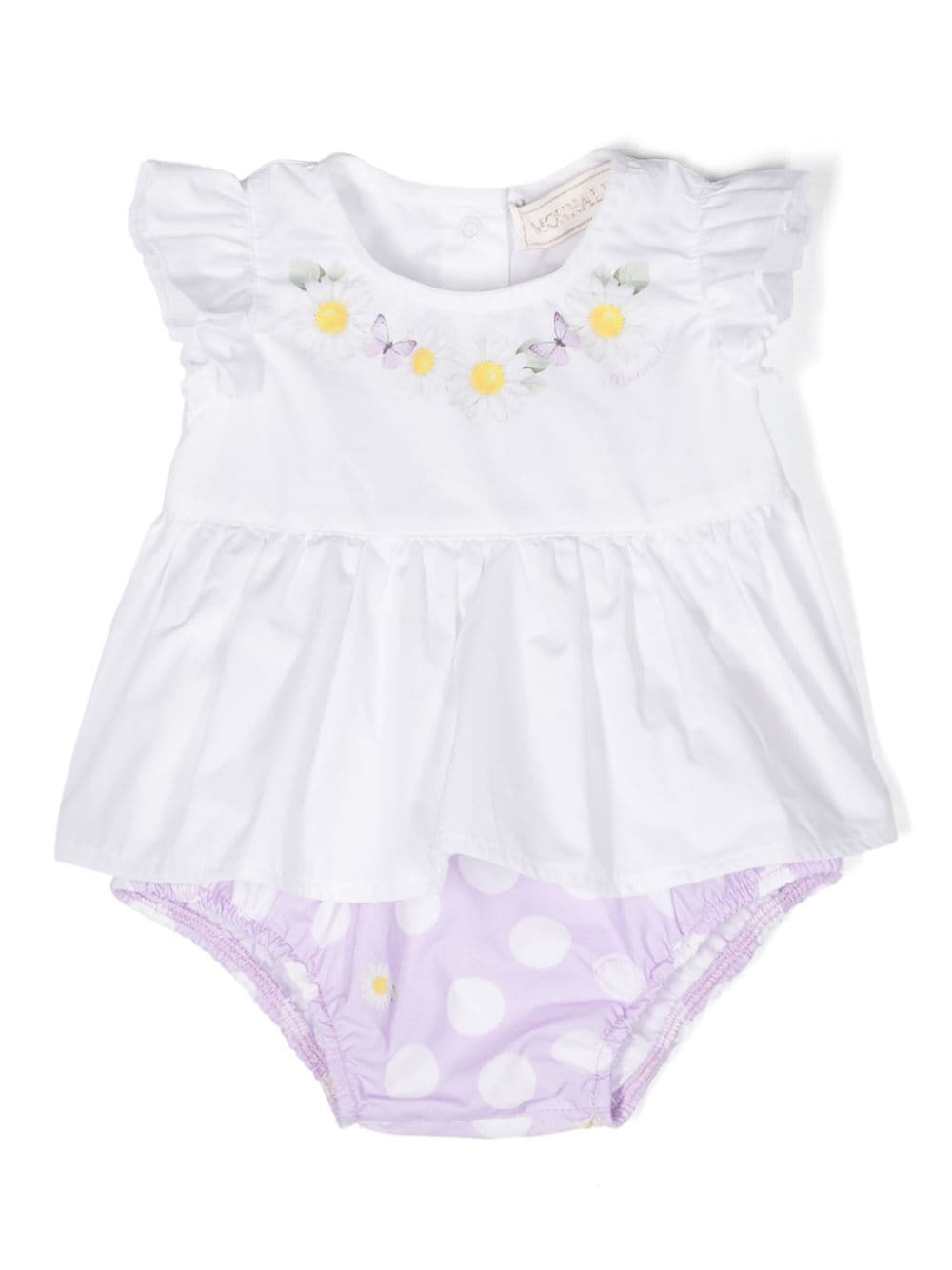 Monnalisa floral-print cotton short set (set of two) - White von Monnalisa