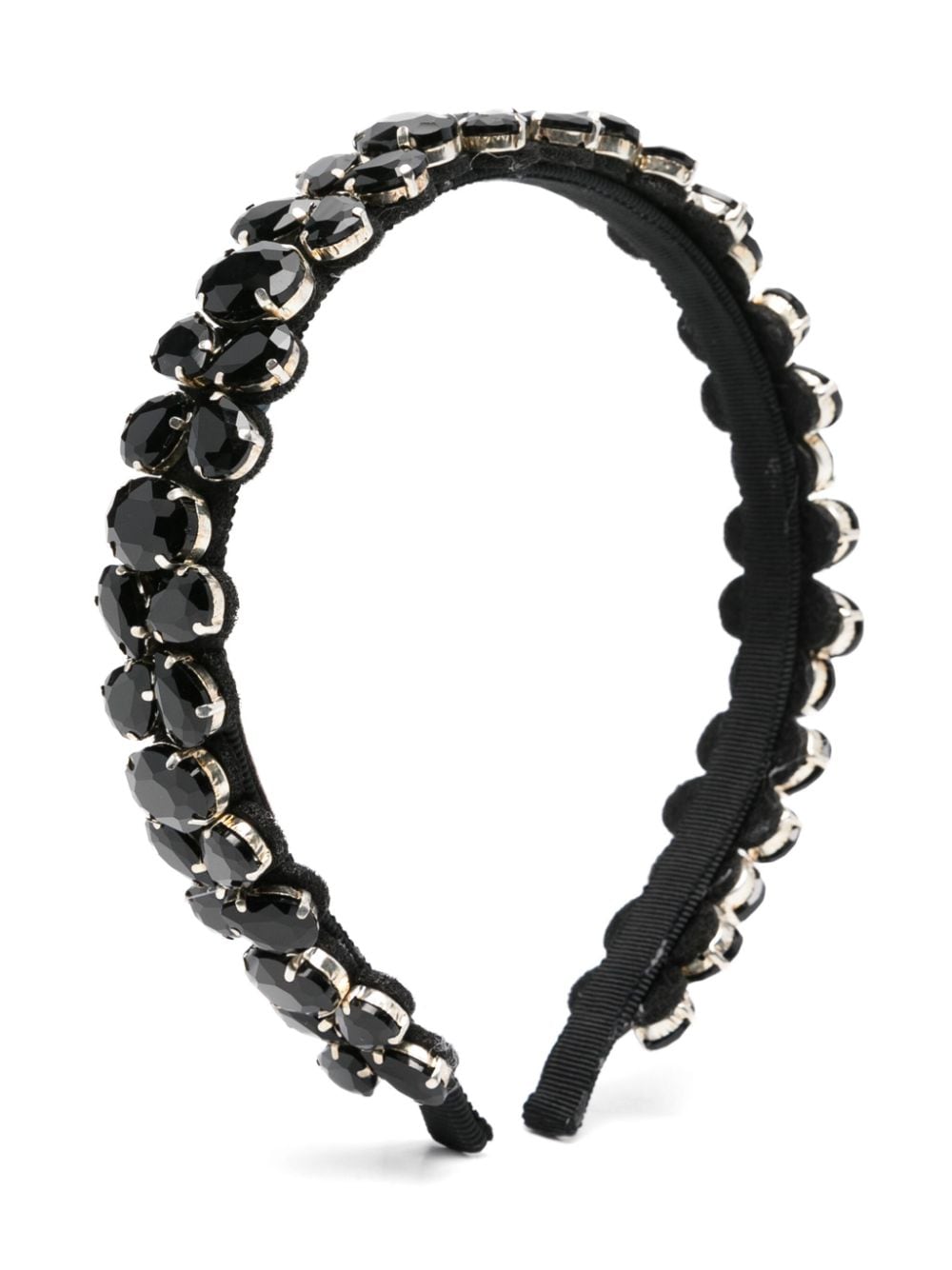 Monnalisa gem-embellished head band - Black von Monnalisa