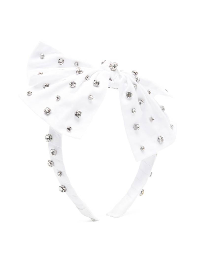 Monnalisa gem-embellished headband - White von Monnalisa