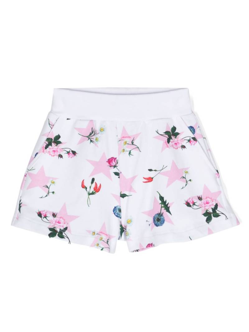 Monnalisa graphic-print high-waist smart shorts - White von Monnalisa