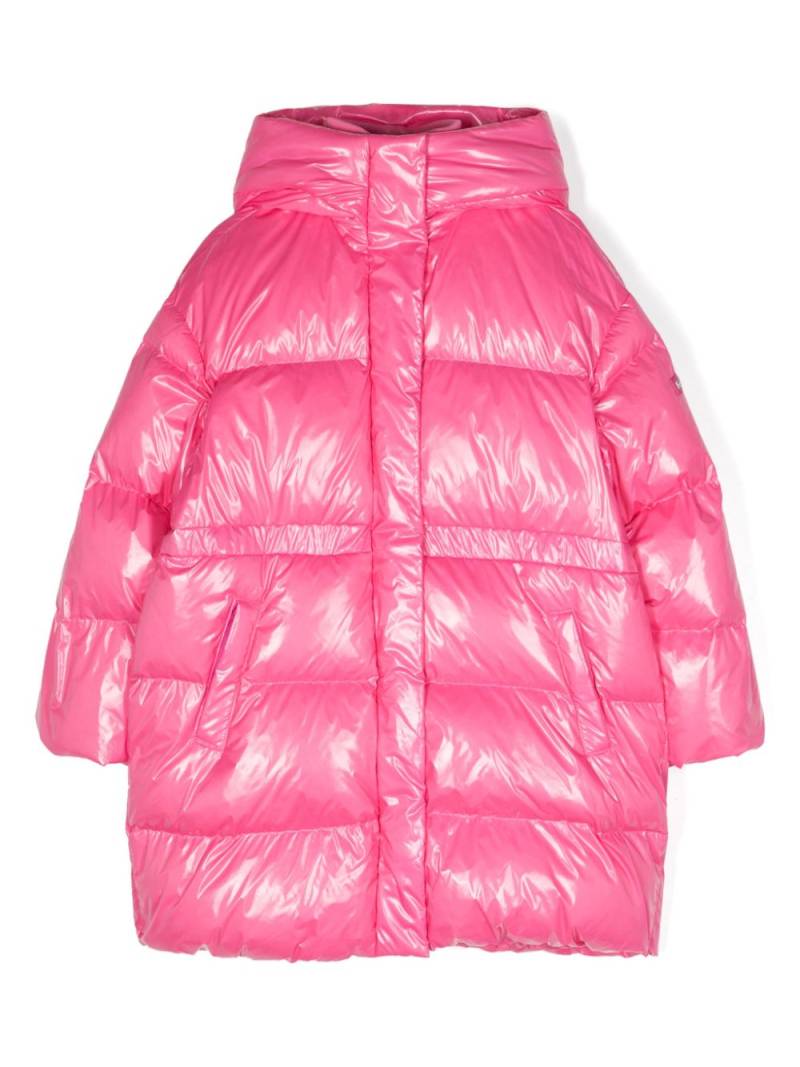 Monnalisa hooded padded coat - Pink von Monnalisa