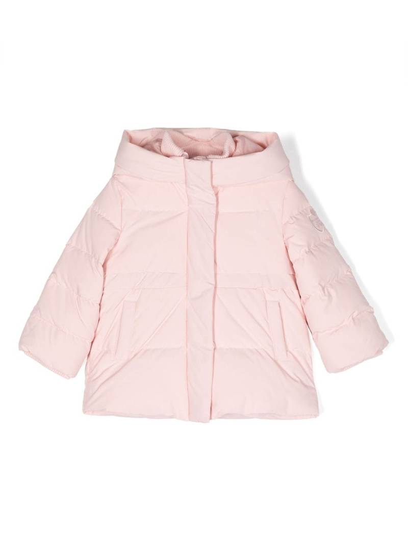 Monnalisa hooded padded-down coat - Pink von Monnalisa