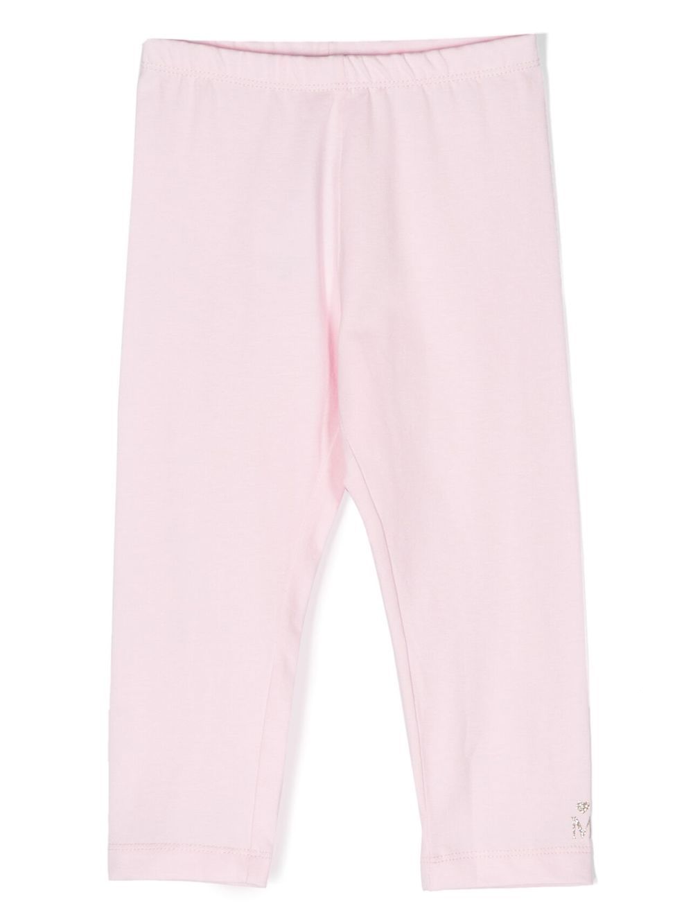 Monnalisa jersey cotton leggings - Pink von Monnalisa