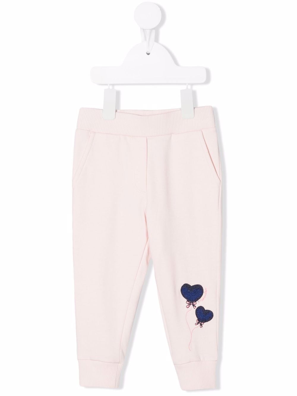 Monnalisa logo-embroidered track pants - Pink von Monnalisa