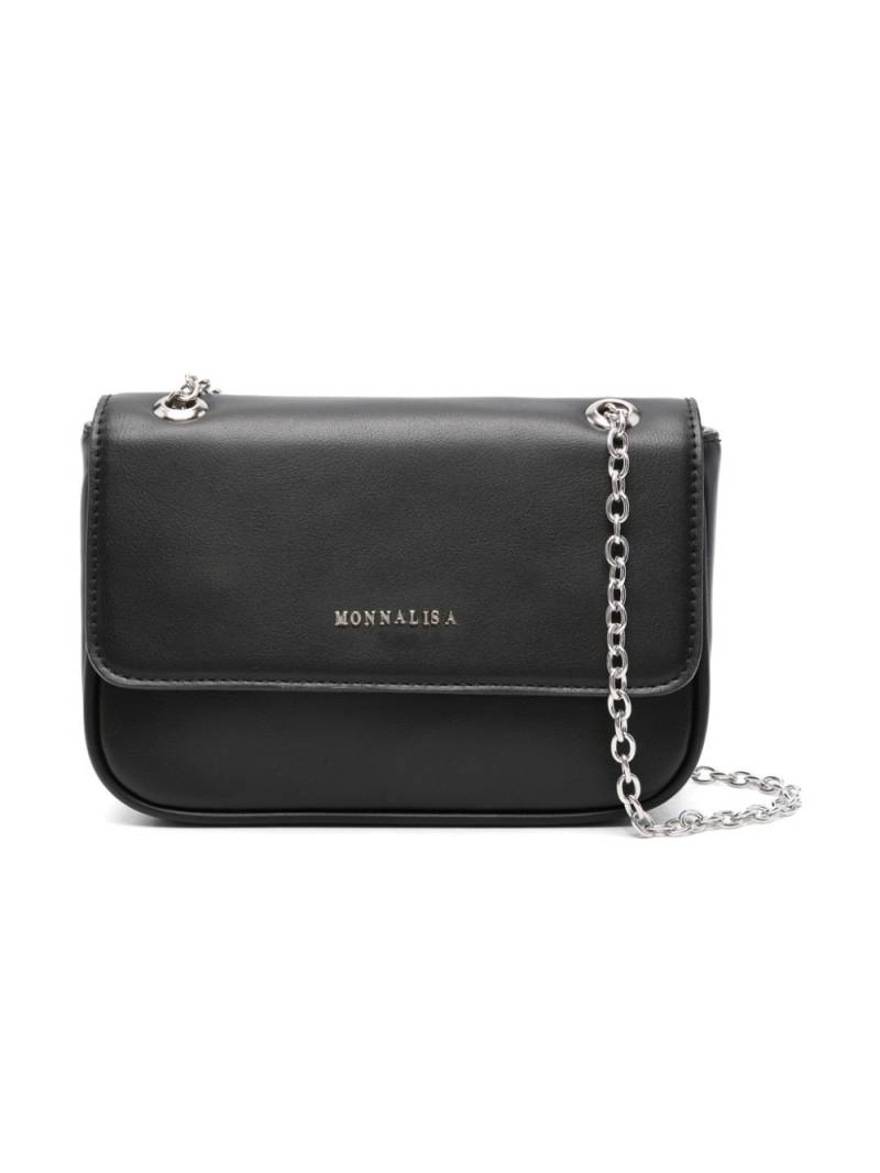 Monnalisa logo-lettering cross body bag - Black von Monnalisa