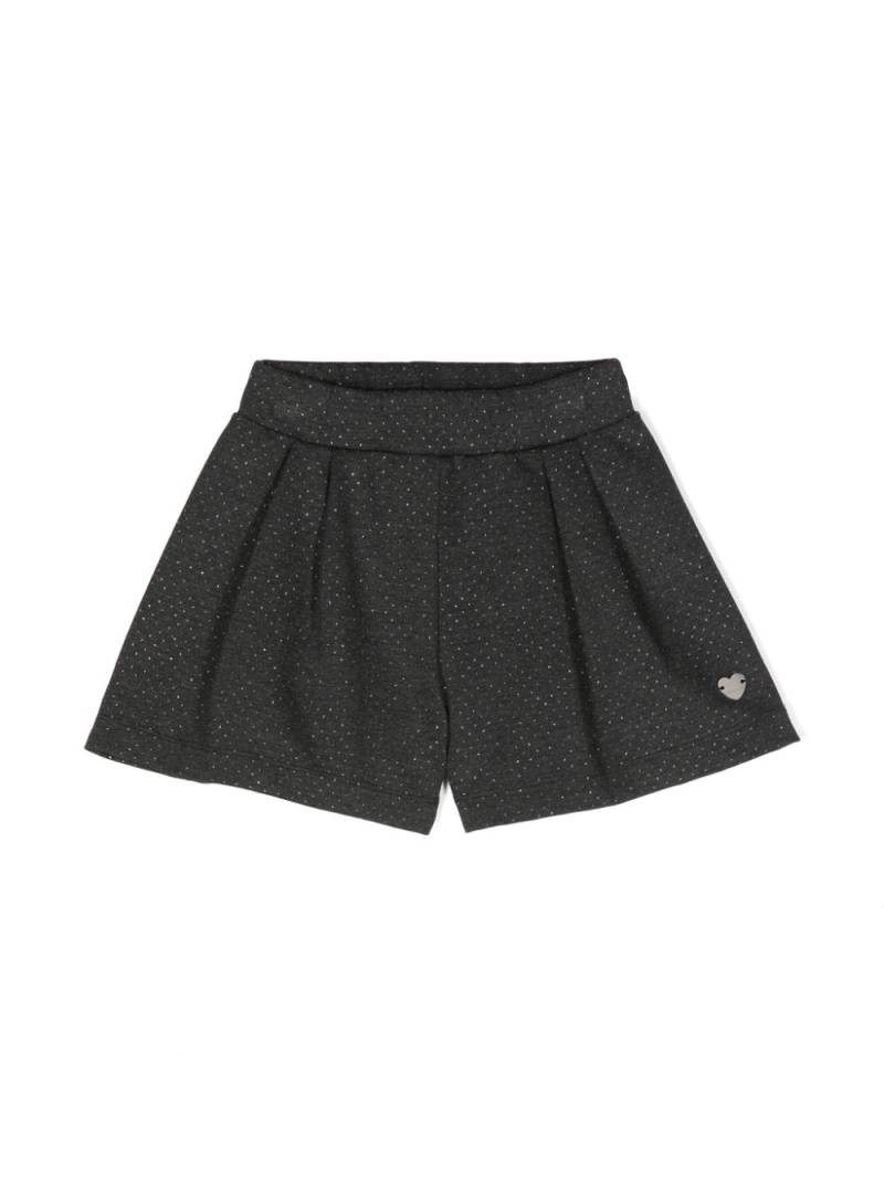 Monnalisa logo-plaque shorts - Grey von Monnalisa