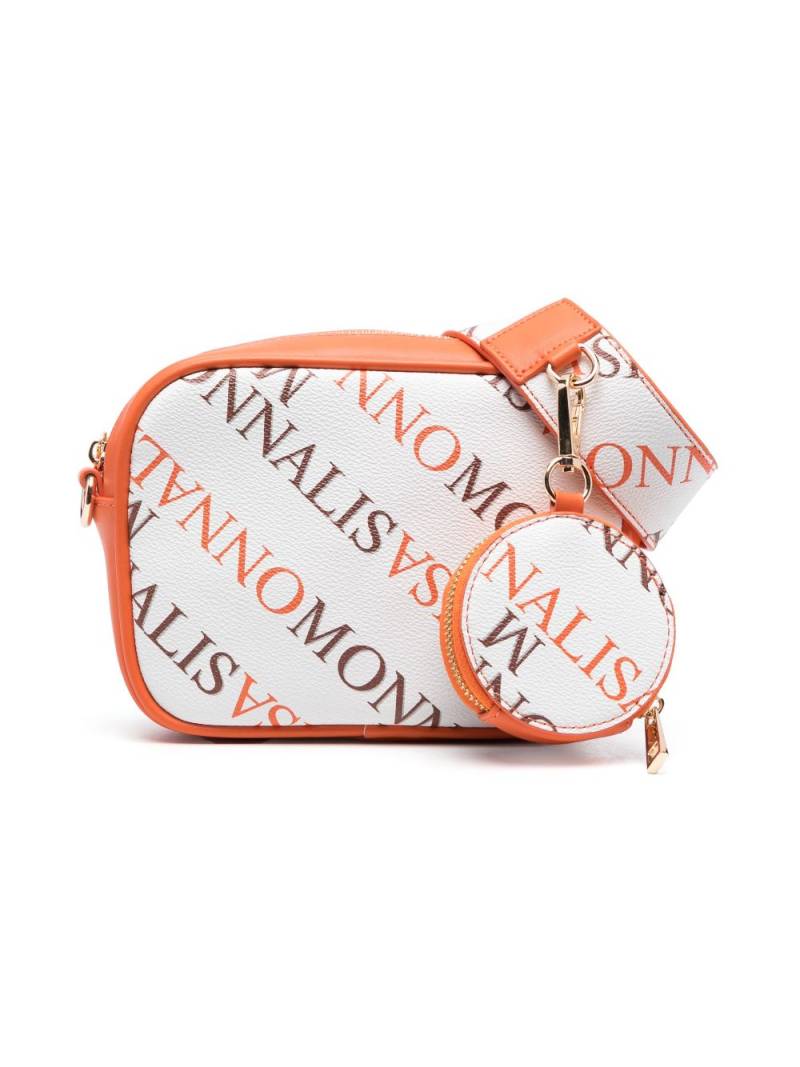 Monnalisa logo-print shoulder bag - Orange von Monnalisa