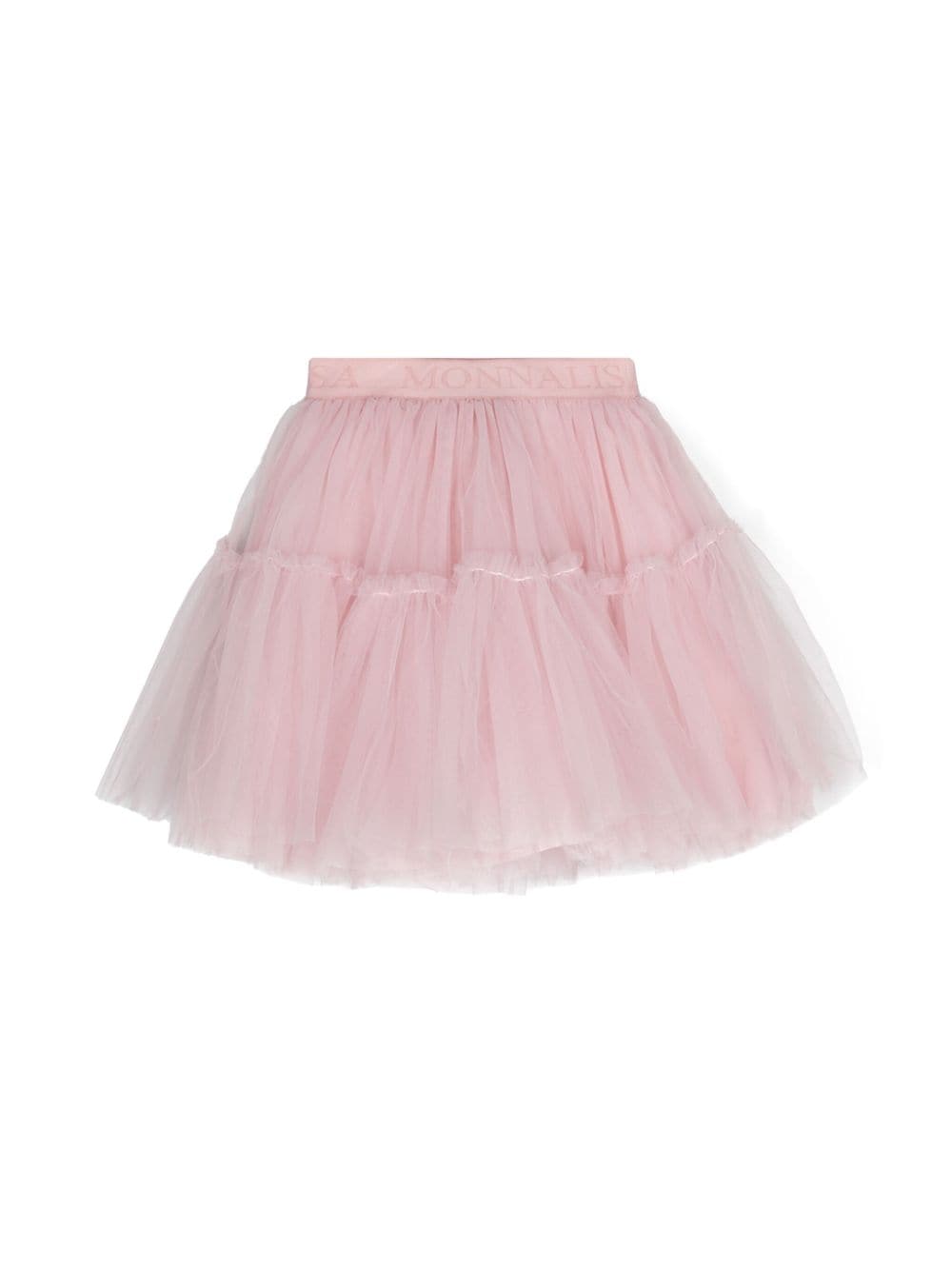 Monnalisa logo-waistband tutu skirt - Pink von Monnalisa