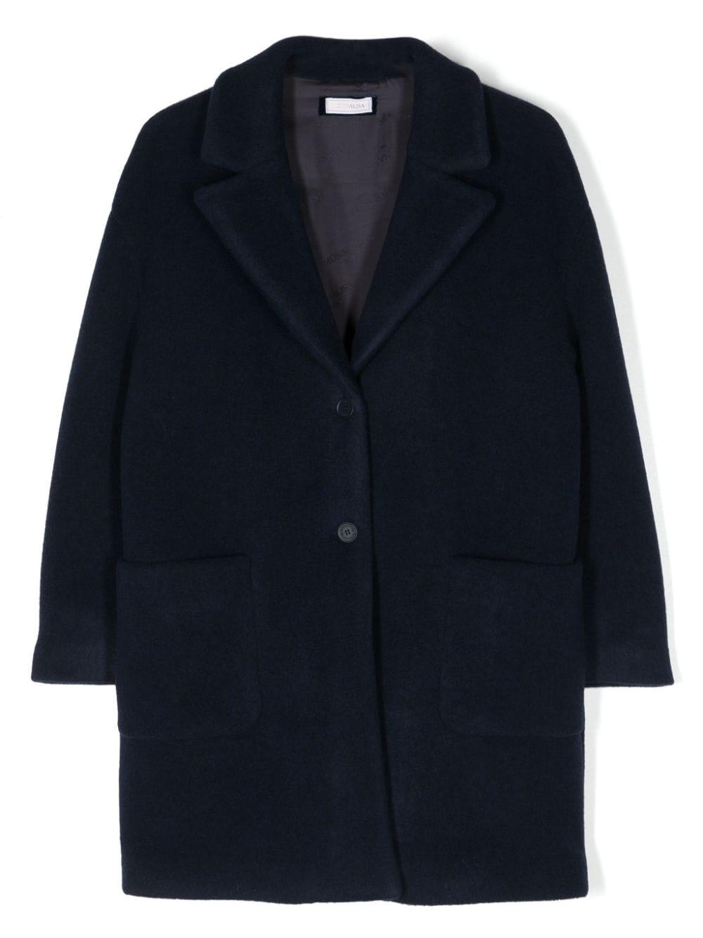 Monnalisa notched-lapels single-breasted coat - Blue von Monnalisa