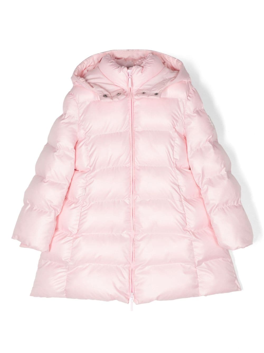 Monnalisa padded hooded coat - Pink von Monnalisa