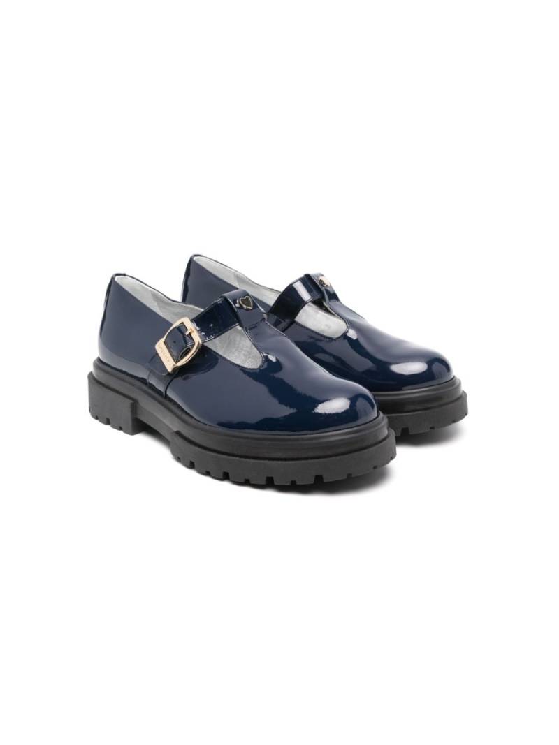 Monnalisa patent leather mary janes - Blue von Monnalisa