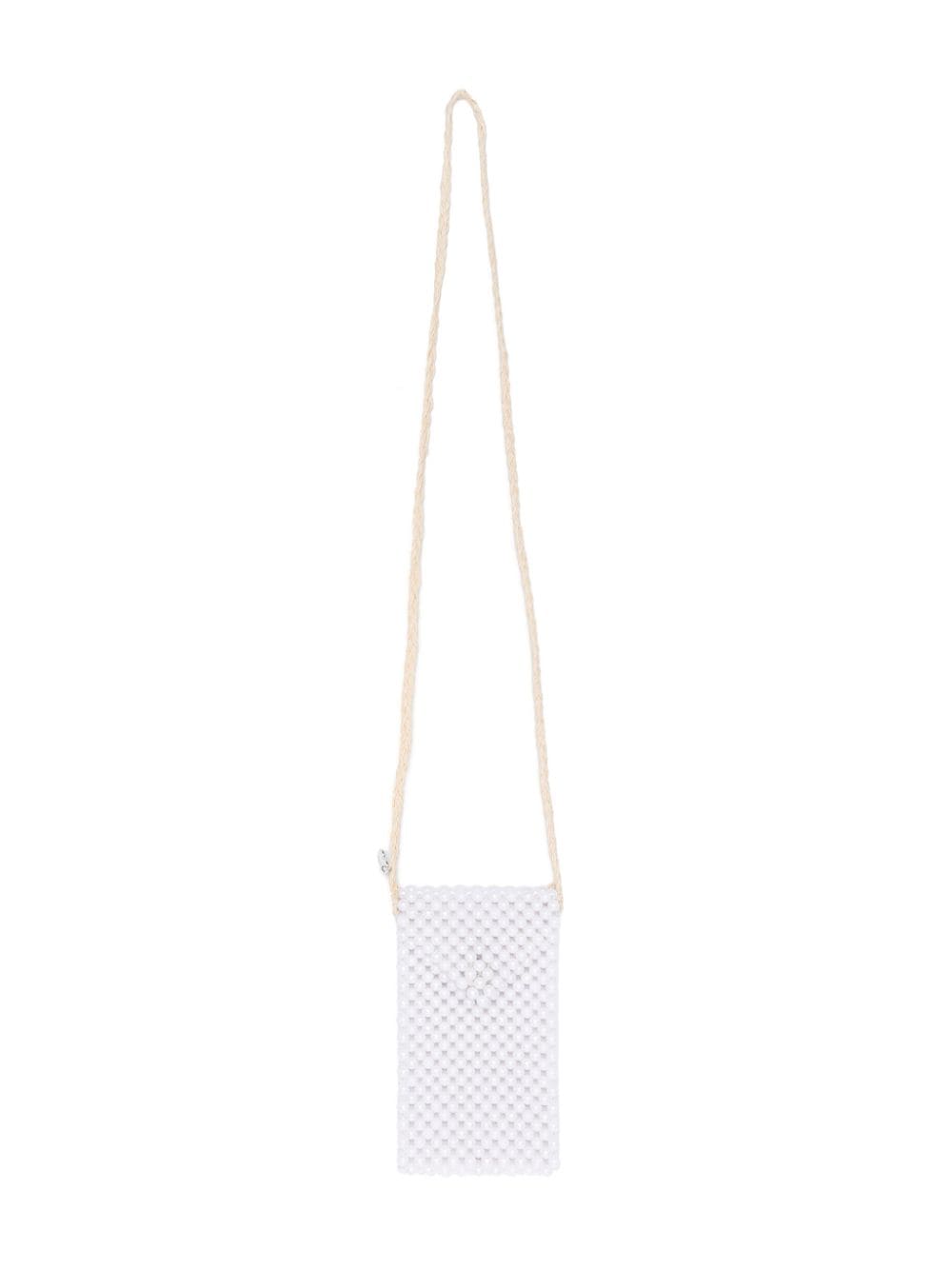 Monnalisa pearl-embellished crossbody bag - White von Monnalisa