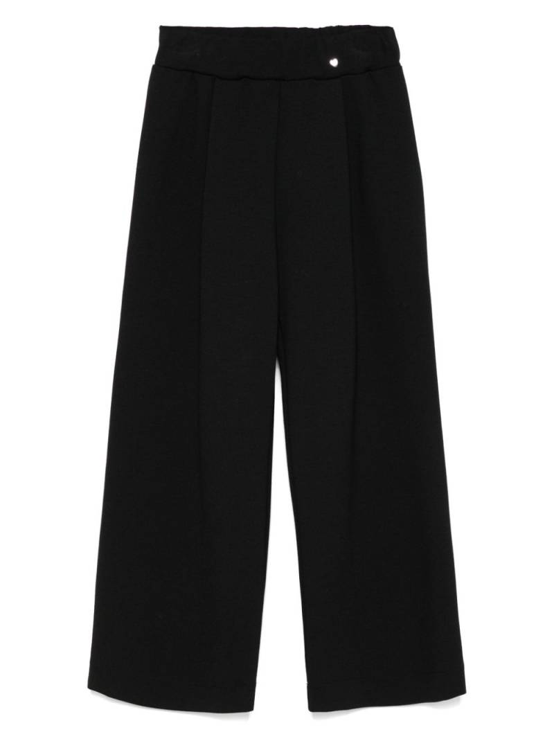 Monnalisa pleated trousers - Black von Monnalisa