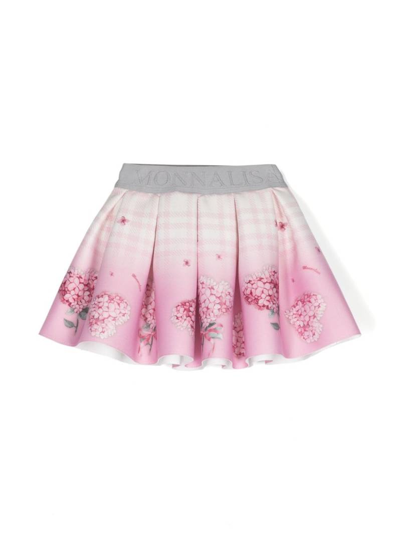 Monnalisa printed flared mini skirt - Pink von Monnalisa