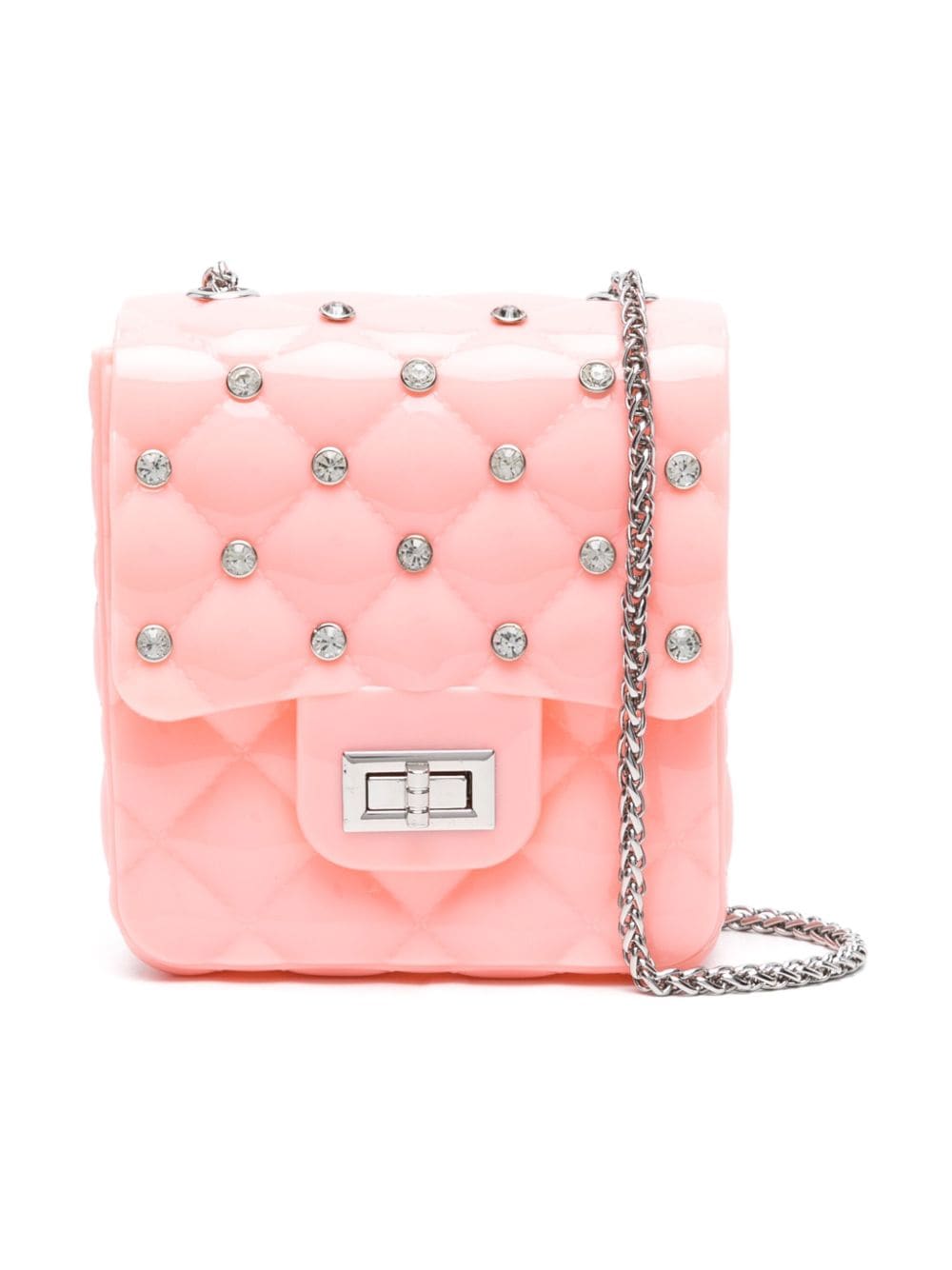 Monnalisa rhinestoned quilted shoulder bag - Pink von Monnalisa