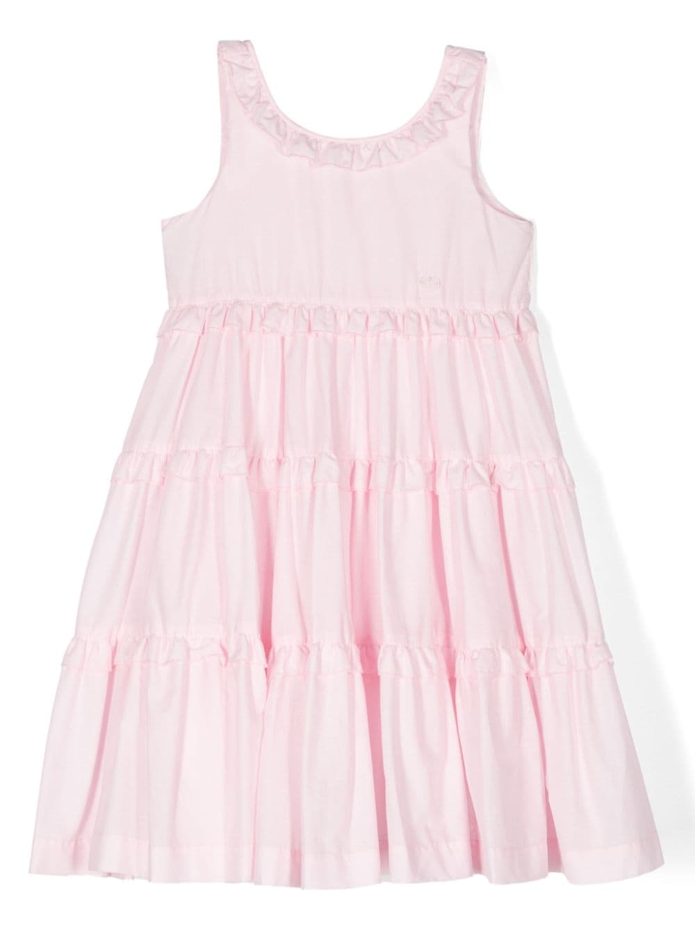 Monnalisa ruffle-detail dress - Pink von Monnalisa