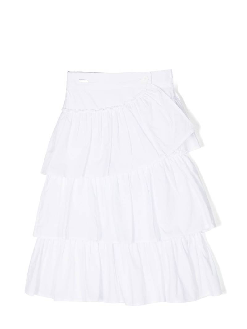 Monnalisa ruffle tiered skirt - White von Monnalisa