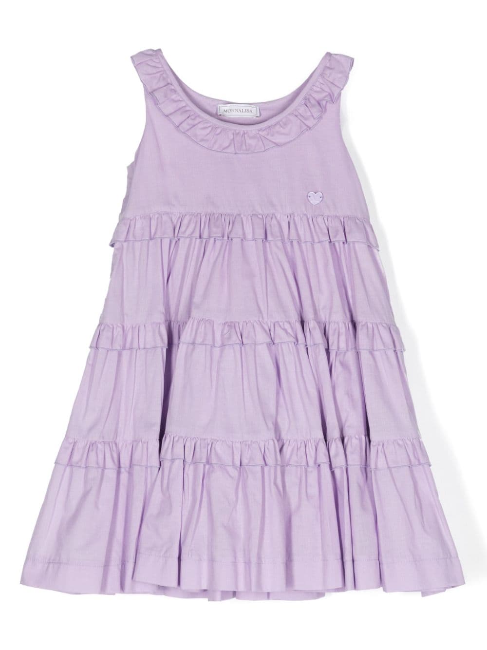 Monnalisa ruffled flared dress - Purple von Monnalisa