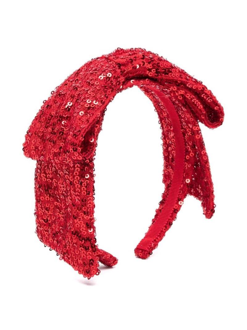 Monnalisa sequin-embellished headband - Red von Monnalisa