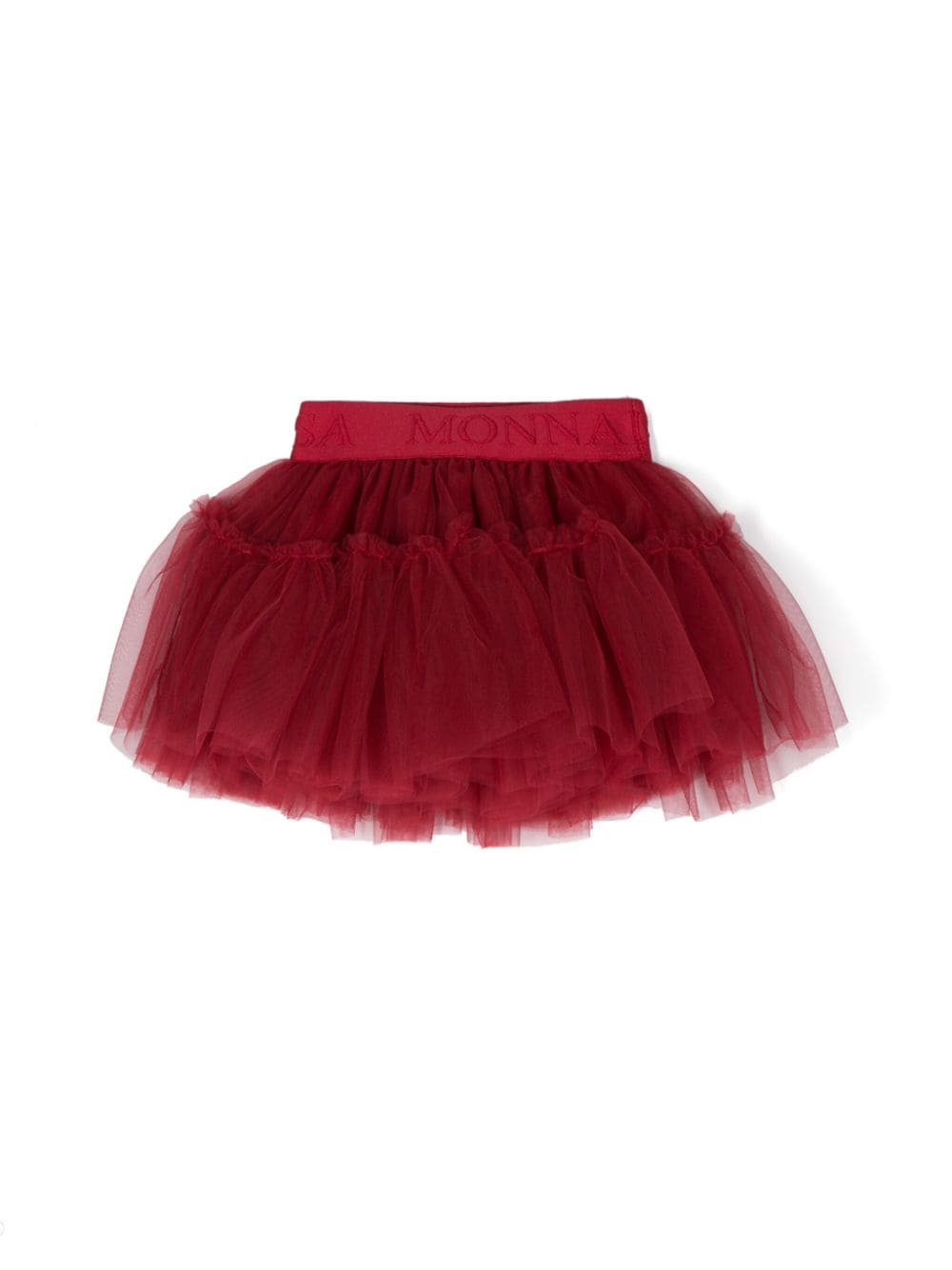 Monnalisa silk-touch tulle skirt - Red von Monnalisa