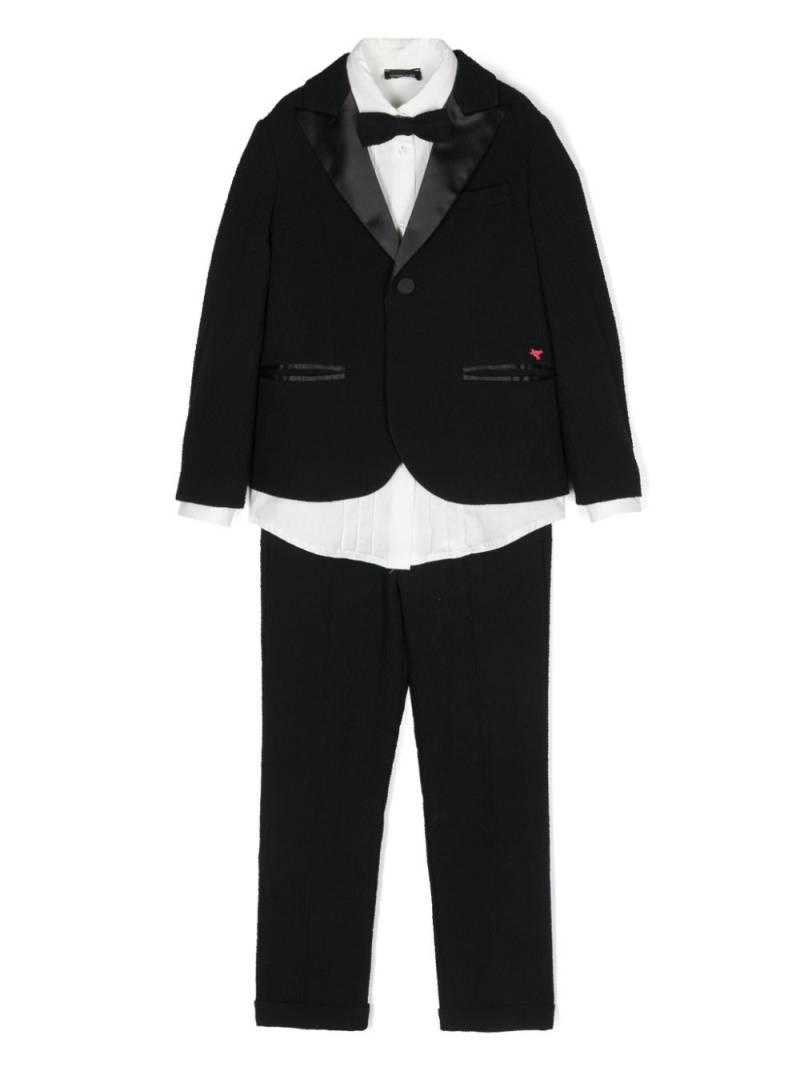 Monnalisa single breasted three-piece suit - Black von Monnalisa