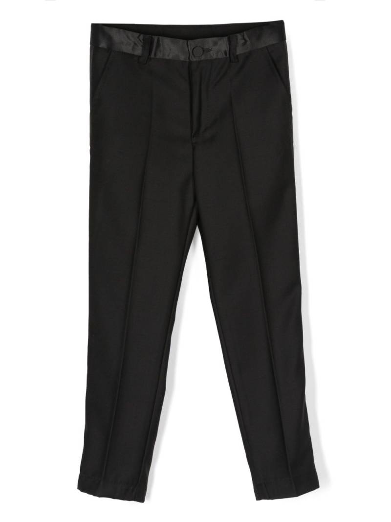 Monnalisa slim-cut smart trousers - Black von Monnalisa