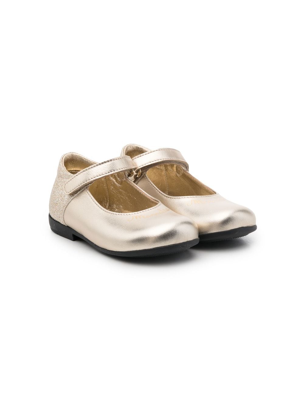 Monnalisa slip-on ballerina shoes - Gold von Monnalisa