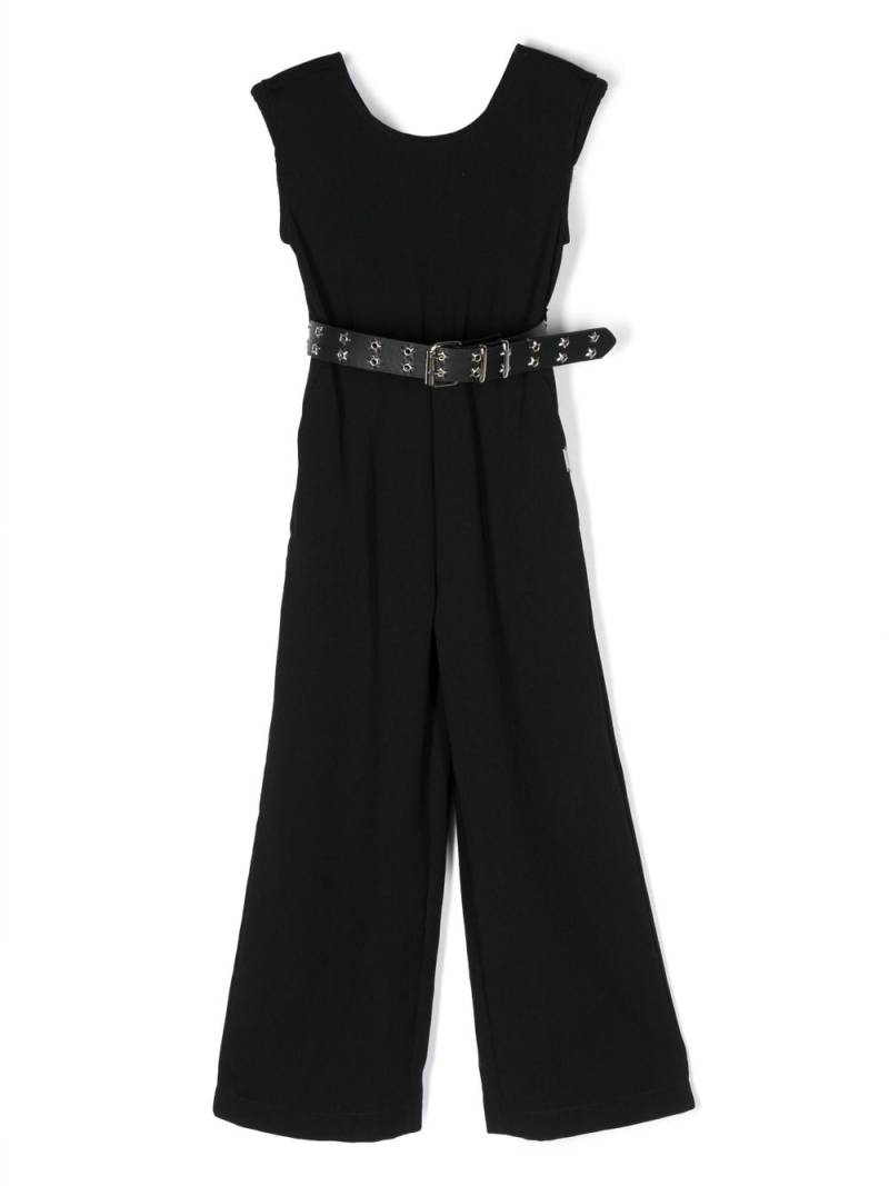 Monnalisa star-detail jumpsuit - Black von Monnalisa