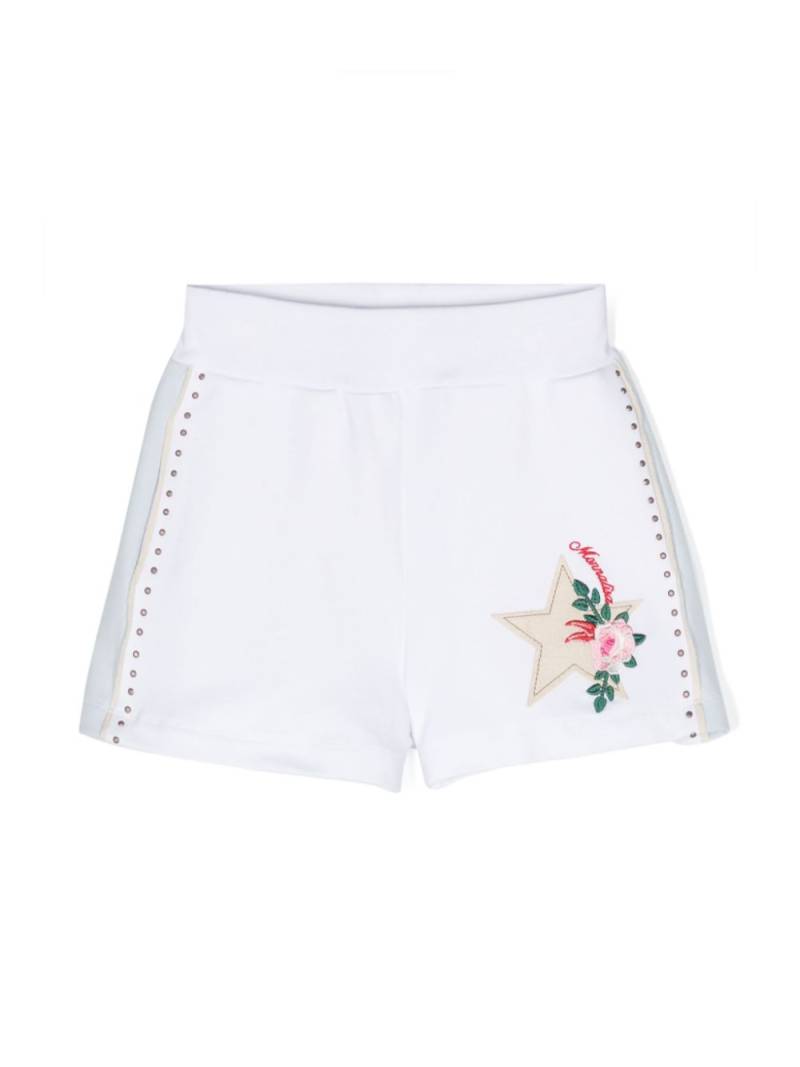 Monnalisa star-patch smart shorts - White von Monnalisa