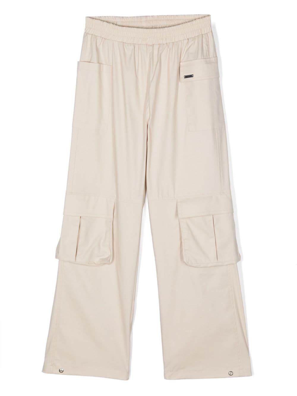 Monnalisa straight-leg cargo trousers - Neutrals von Monnalisa