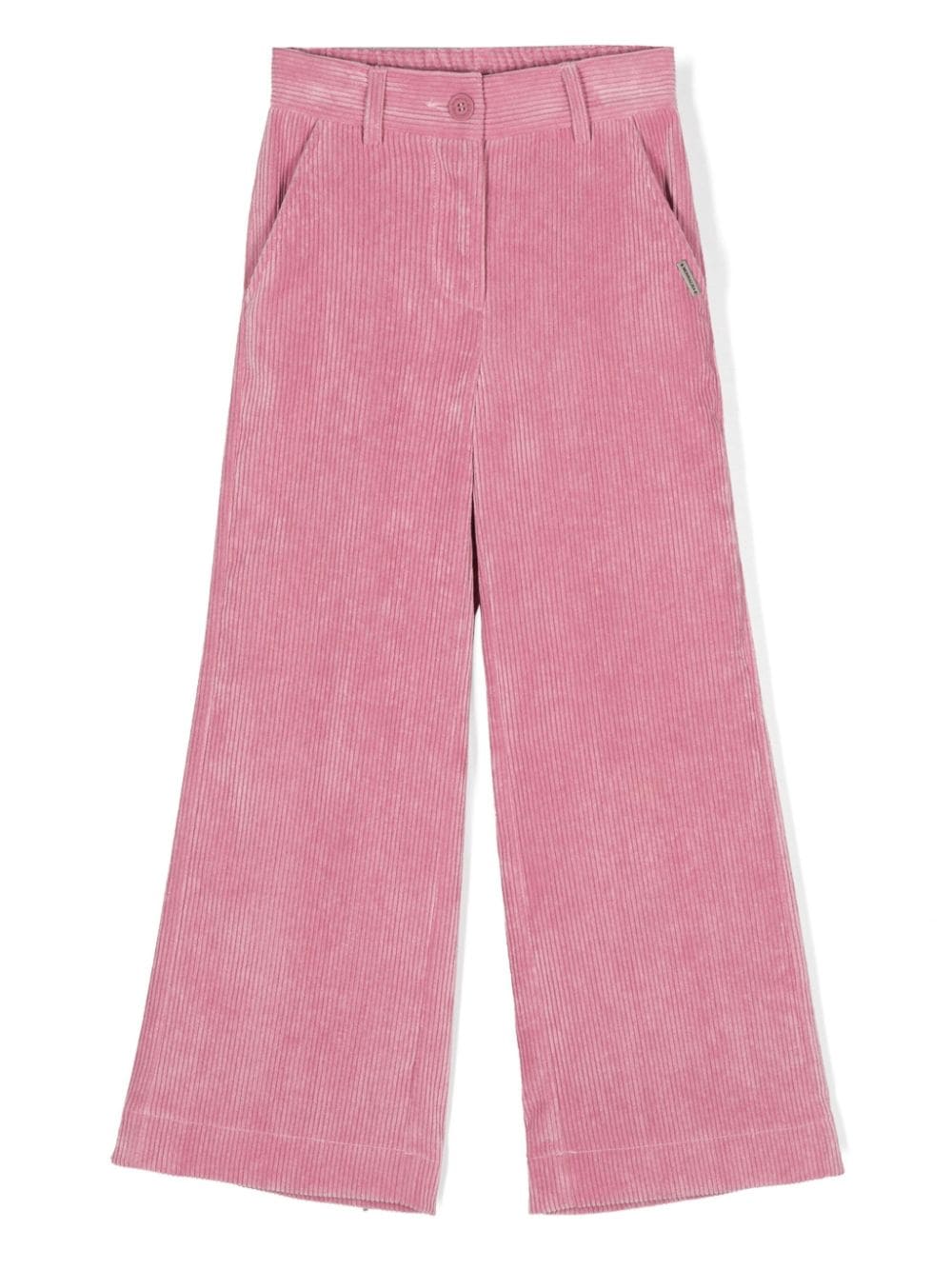 Monnalisa straight-leg corduroy trousers - Pink von Monnalisa