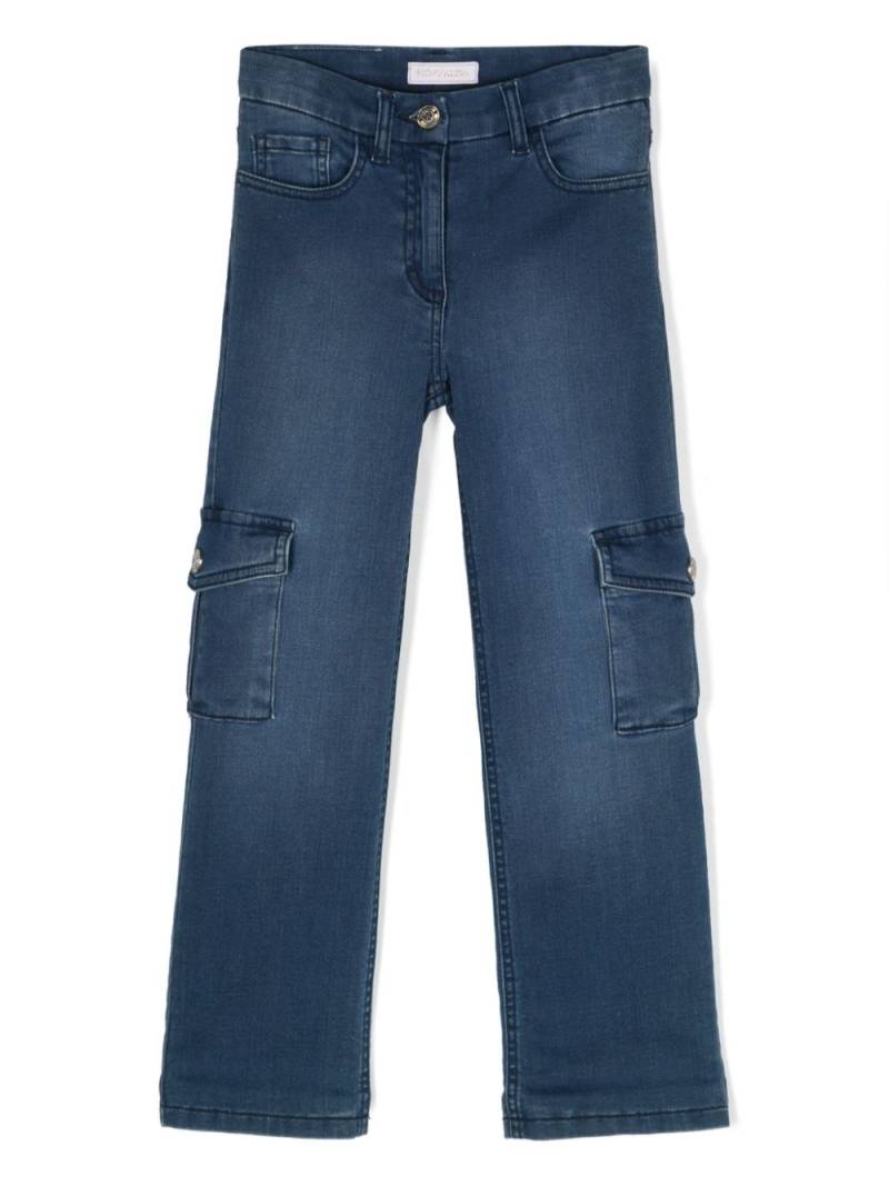 Monnalisa straight-leg jeans - Blue von Monnalisa