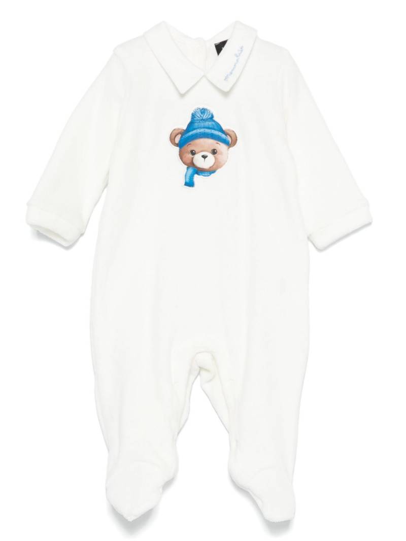 Monnalisa teddy bear-patch pajamas - Neutrals von Monnalisa