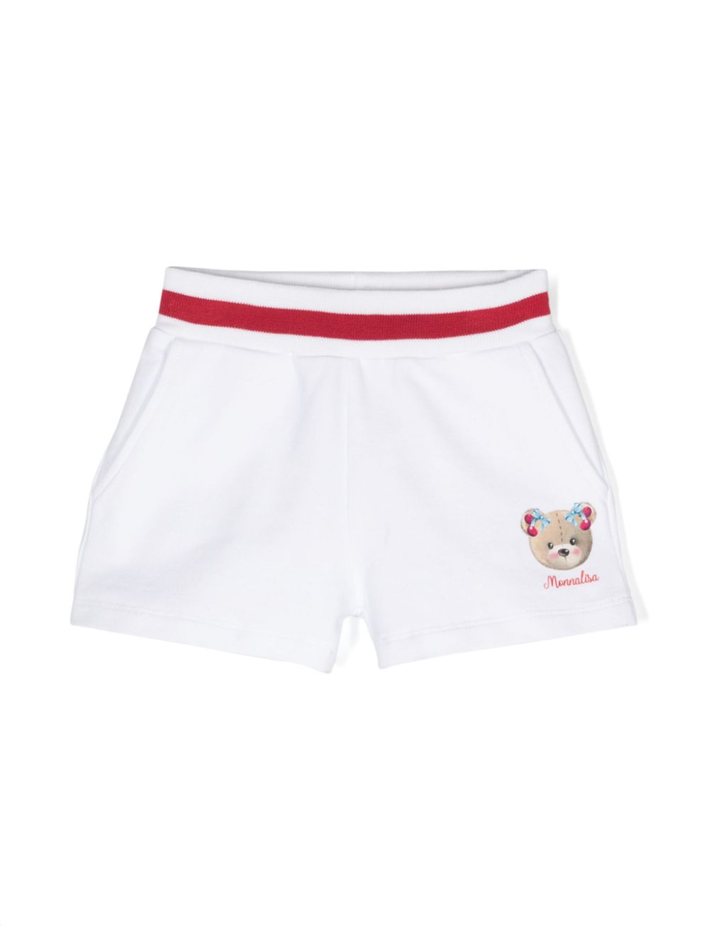 Monnalisa teddy bear-print shorts - White von Monnalisa