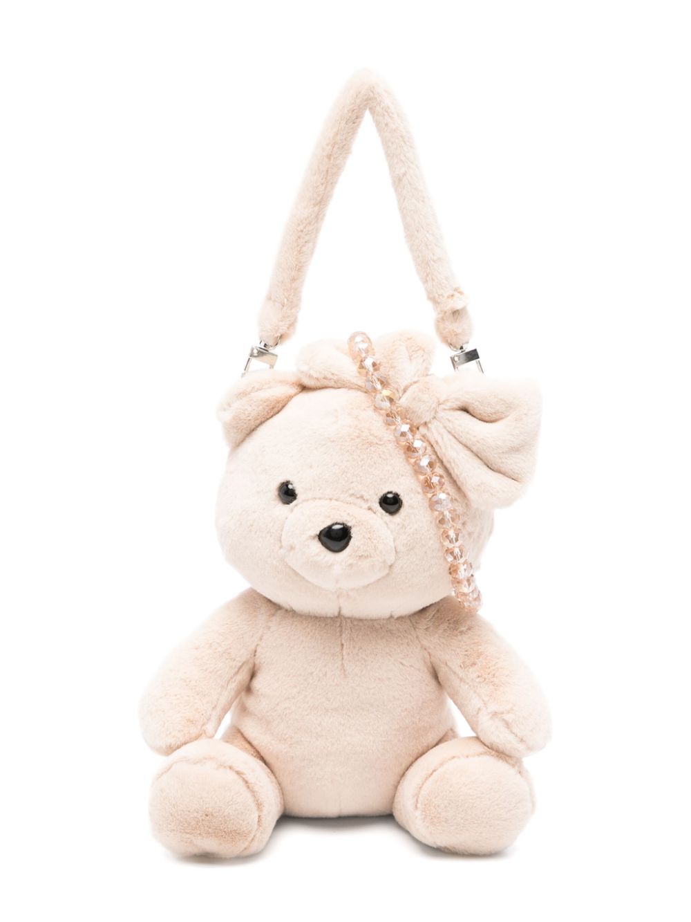 Monnalisa teddy-bear shoulder bag - Neutrals von Monnalisa