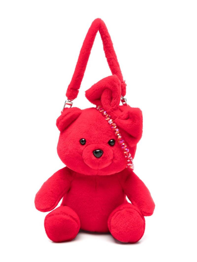 Monnalisa teddy-bear shoulder bag - Red von Monnalisa