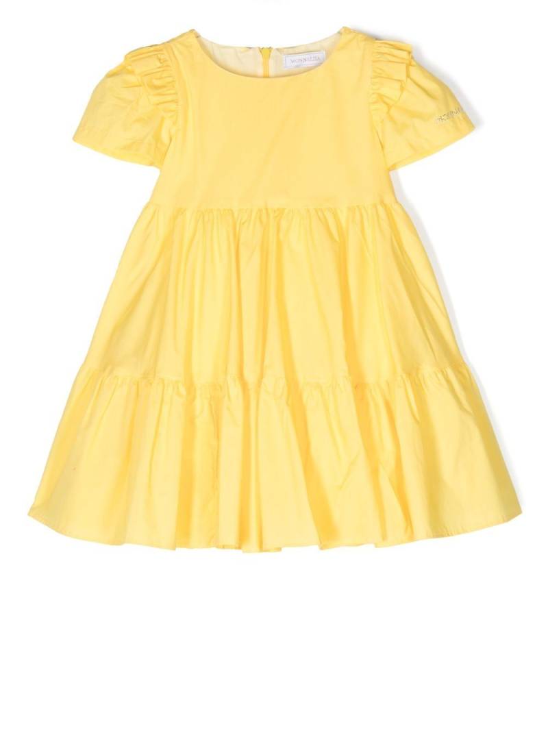 Monnalisa tiered ruffle dress - Yellow von Monnalisa