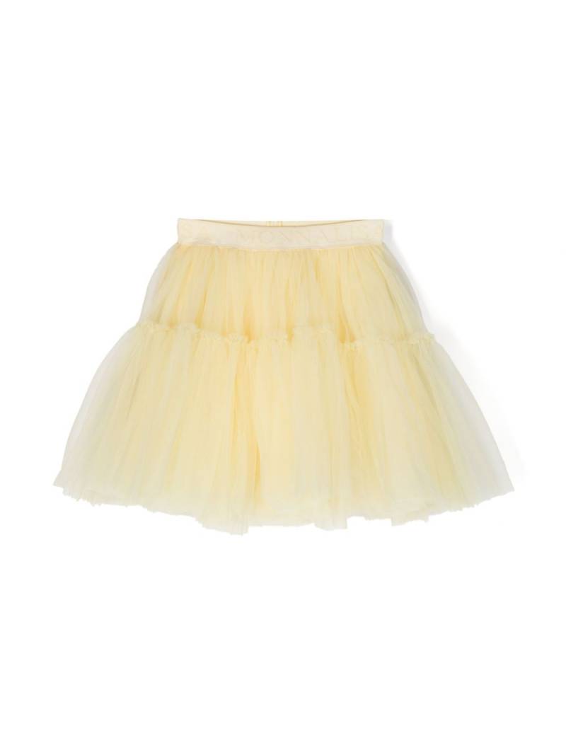 Monnalisa tiered tulle miniskirt - Yellow von Monnalisa