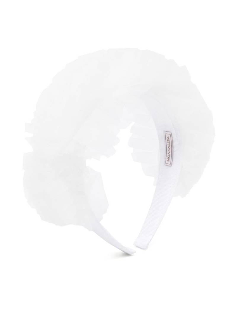 Monnalisa tulle-inserts headband - White von Monnalisa