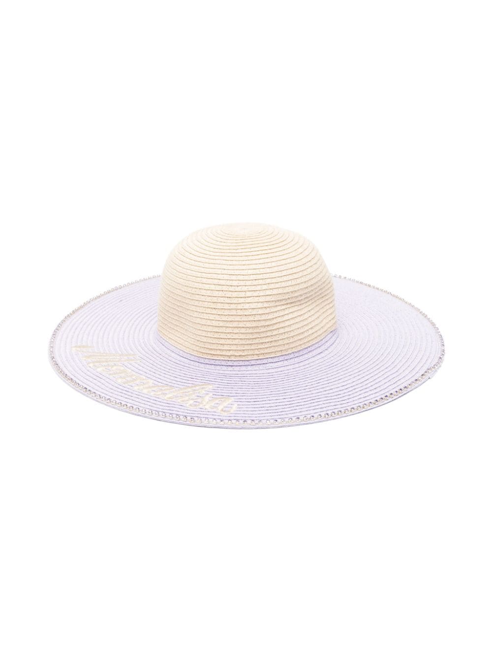 Monnalisa two-tone sun hat - Purple von Monnalisa