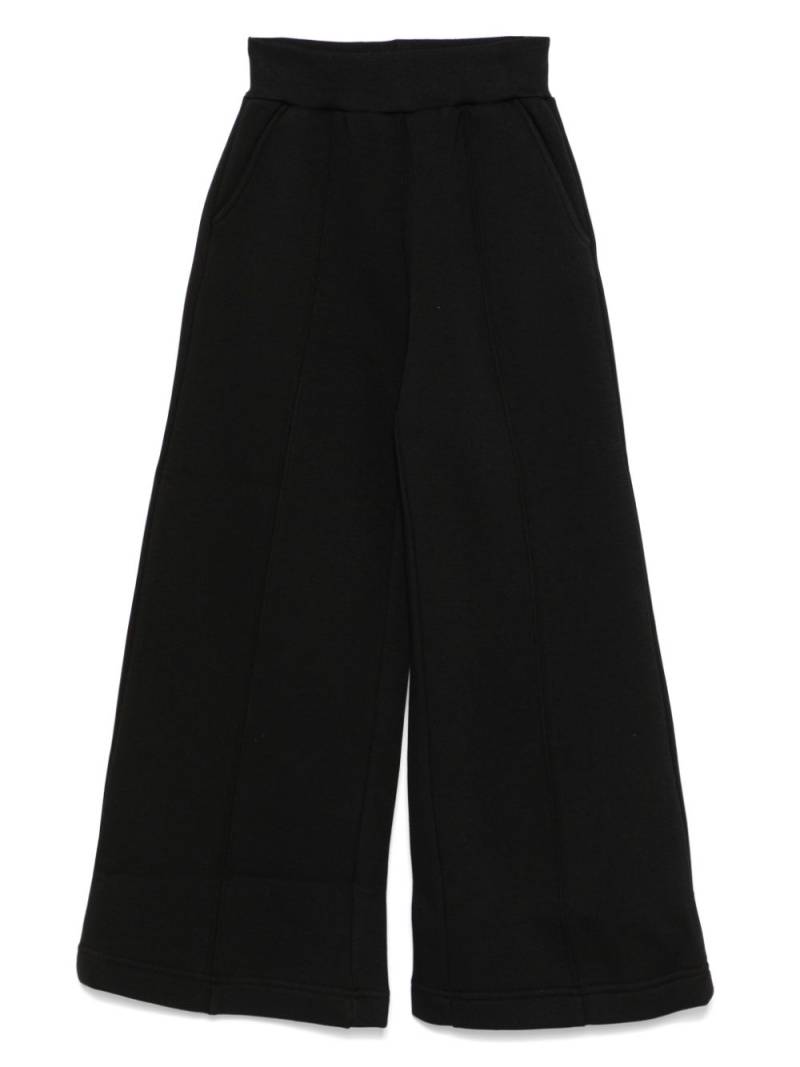 Monnalisa wide-leg track pants - Black von Monnalisa