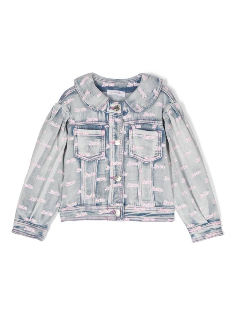 Monnalisa x Barbie™ denim jacket - Blue von Monnalisa