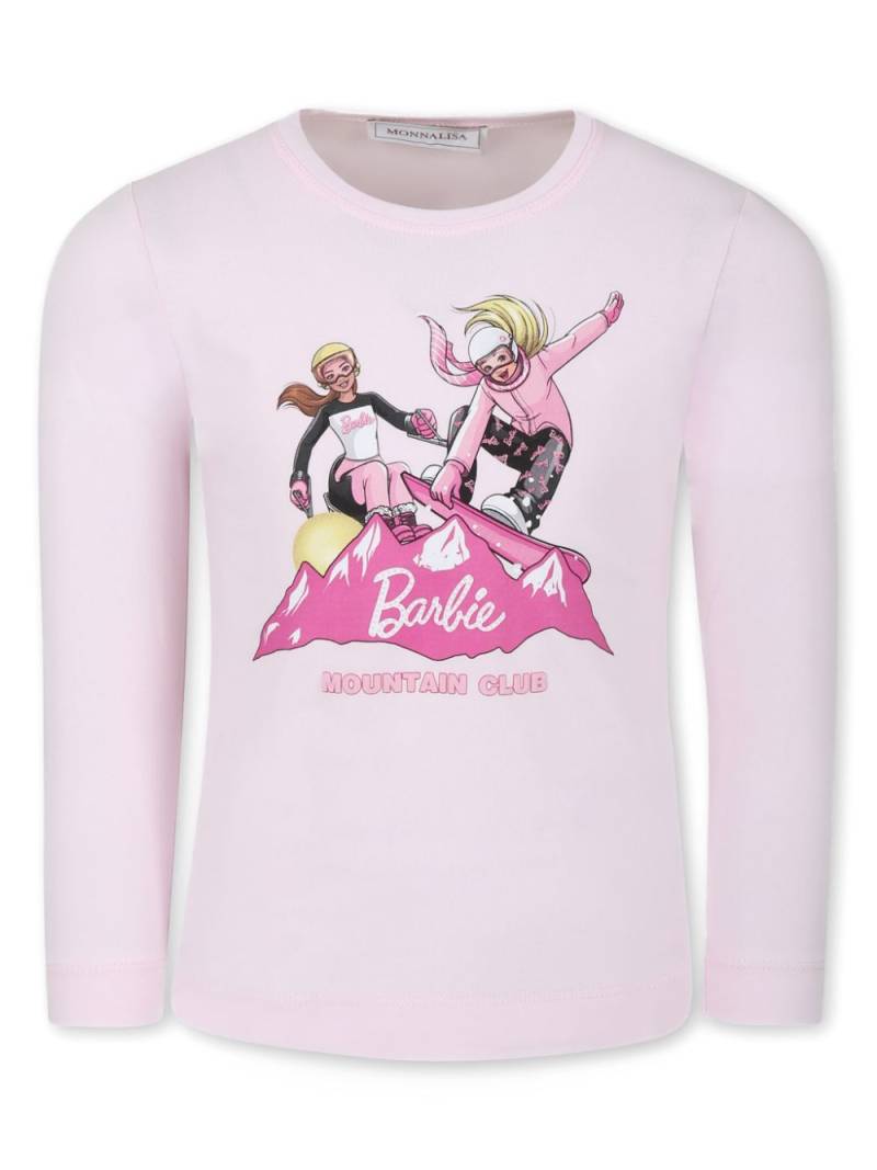 Monnalisa x Barbie long-sleeve T-shirt - Pink von Monnalisa