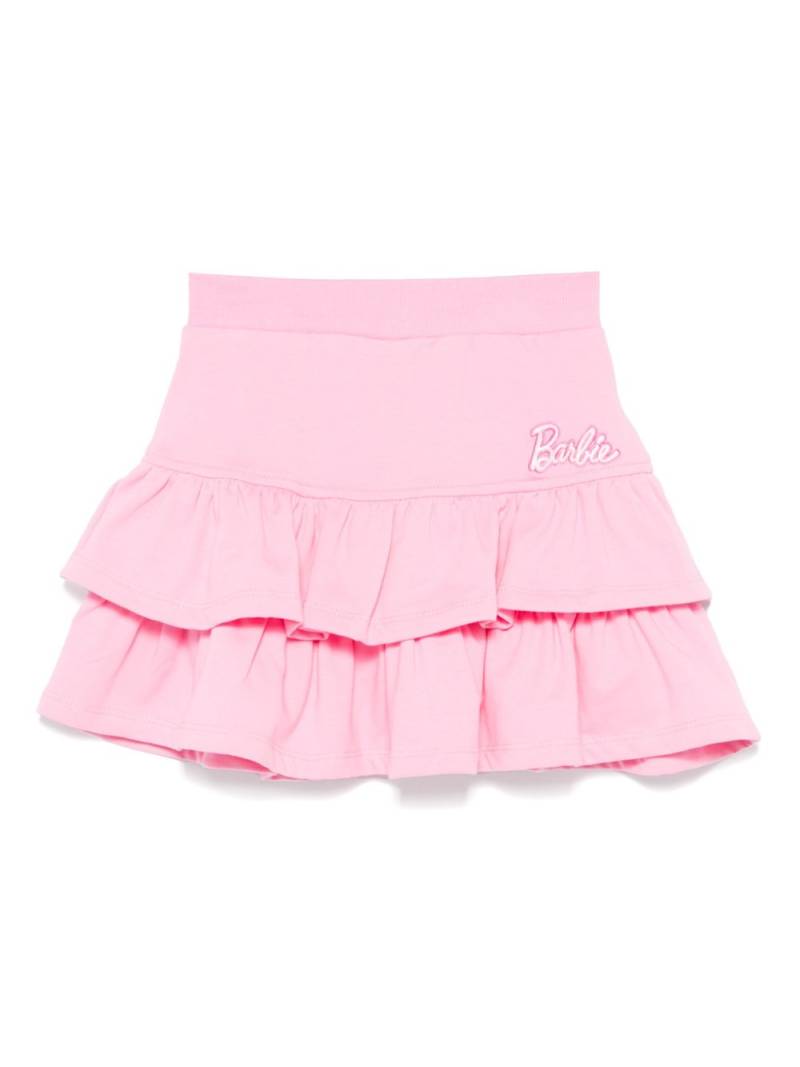 Monnalisa x Barbie tiered mini skirt - Pink von Monnalisa