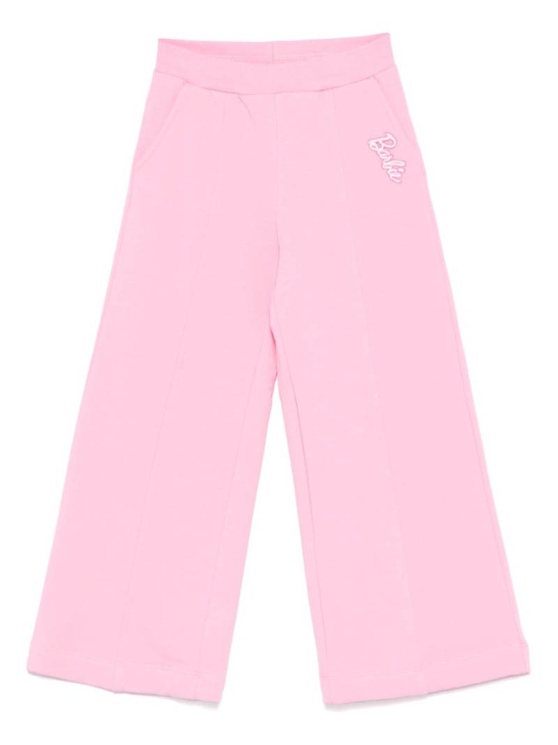 Monnalisa x Barbie wide-leg track pants - Pink von Monnalisa