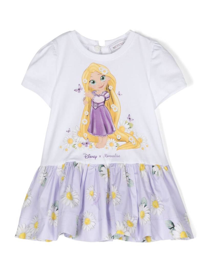 Monnalisa x Disney floral-print dress - White von Monnalisa