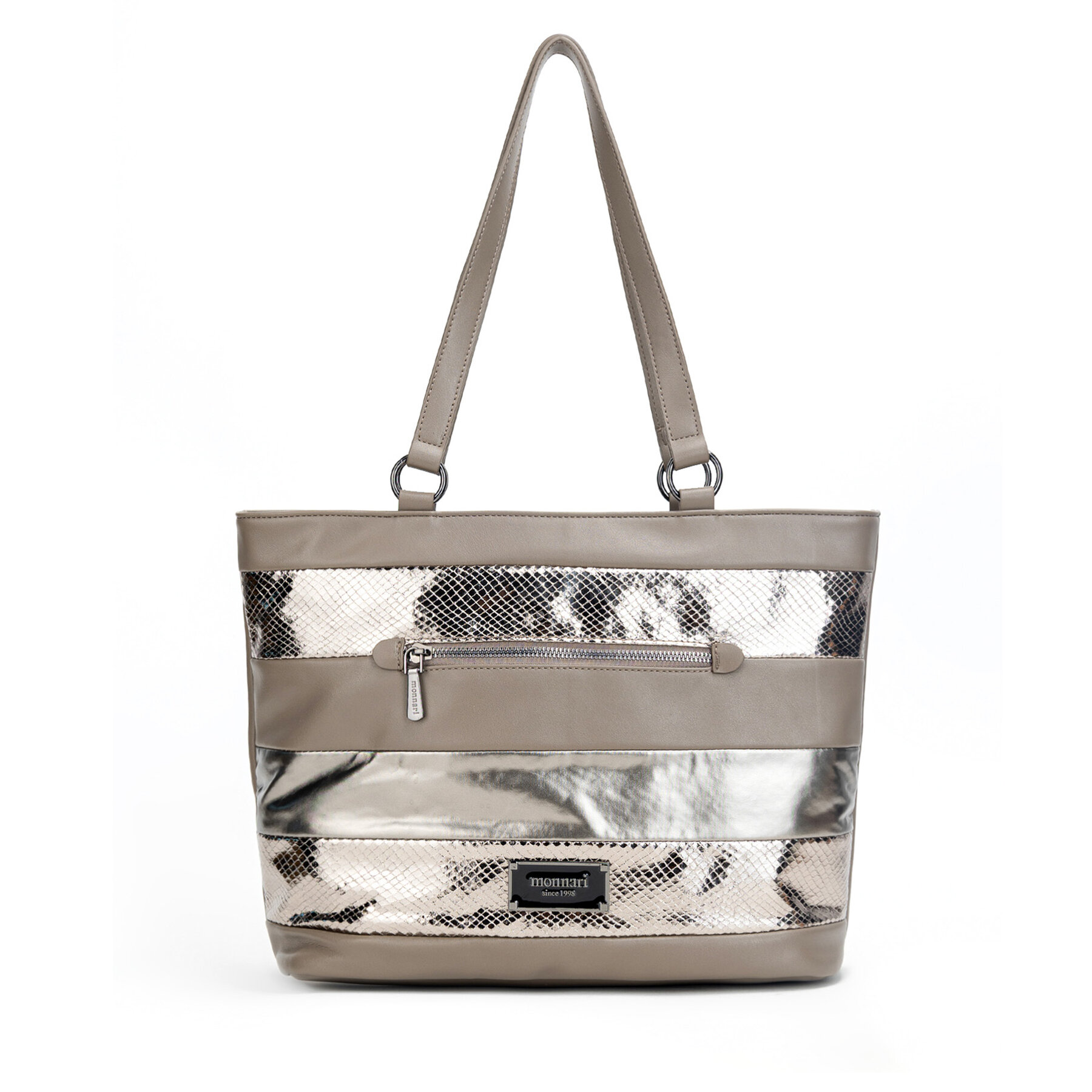 Handtasche Monnari TORIMP0-24J-BAG4800-KM15D000-R00 Beige Handtasche Monnari TORIMP0-24J-BAG4800-KM15D000-R00 Beige von Monnari