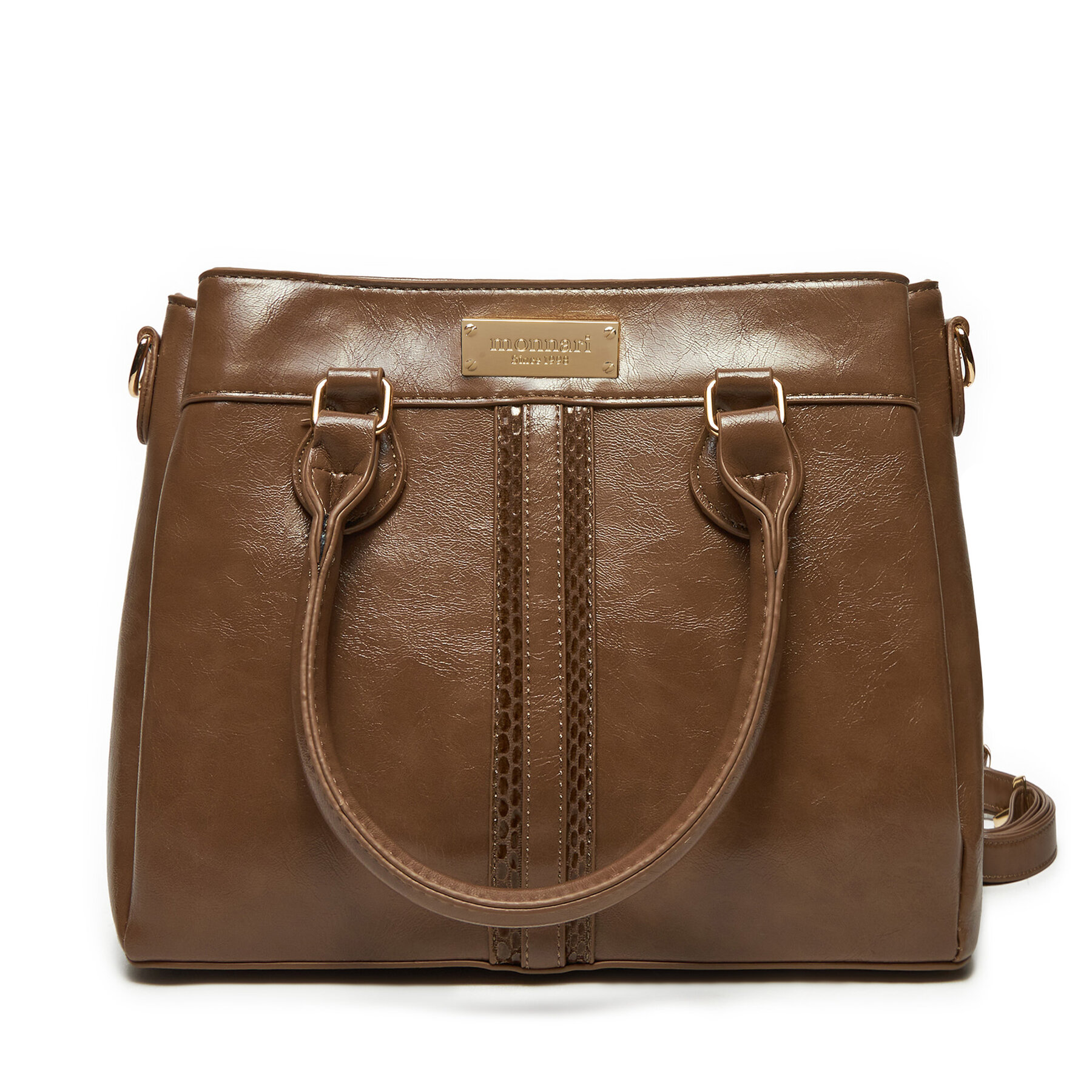 Handtasche Monnari TORIMP0-24Z-BAG5550-K015D000-R00 Beige Handtasche Monnari TORIMP0-24Z-BAG5550-K015D000-R00 Beige von Monnari